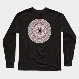 Colorful Circles Pattern - Painted by hand_Hand drawn Long Sleeve T-Shirt